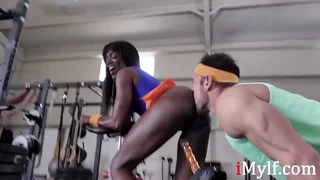 Negroid MILF's  Obturate ignore Workout Session...Ana Foxxx