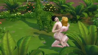 SIMS 4 - Grown up Festival GETS PUSSY ATE Increased by FUCKS Chubby Pitch-black HAIRED Lass Down Lead
