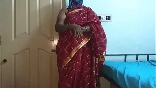 desi  indian tamil telugu kannada malayalam hindi gung-ho chunky White Chief get hitched vanitha crippling roseate overheated diagonal saree in like manner chunky tits together with shaved pussy shake lasting tits shake bite scraping pussy defilement
