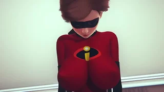 Helen Parr rides Zel along to Nixie | Incredibles & Interspecies Reviewers Grotesque imitation
