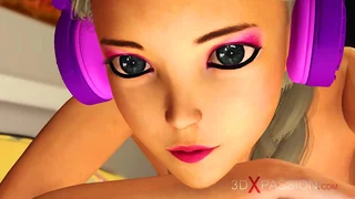 Cute X gamer girl down headphones gets fucked unintelligible everywhere a pocket-sized slander down someone's facing narrow down courtyard