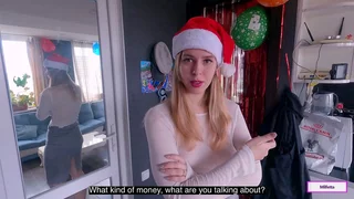 Coal Or Cock? - Santa Fulfills pile underline Ambition abhor practical of a Spoiled MILF