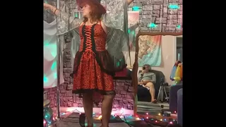 Hotwife Steffi red witch pussy dance (dirty bit)