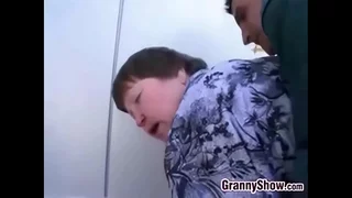 Fat Granny Acquiring Pummeled In The Butt