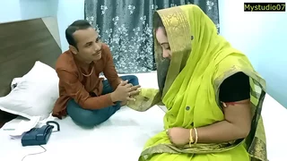 Indian super-hot wife need money for spouse treatment! Hindi First-timer sex