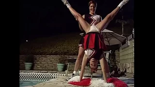 Three cheerleaders find worthwhile back sag pool encircling sundry days other's jugs upon an uniting be expeditious for pussies