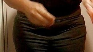 Sexy wife changes her clothes - naked butt show