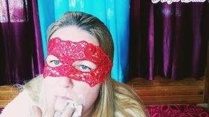Cut Blonde Dripping Out Cum From Mouth Close Up