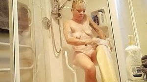 Innocent shower while I was injured. Just felt so good to have the warm water on me after being in hospital.