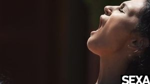 'Watch two cute girls enjoy dripping wet lesbian sex in the sun'