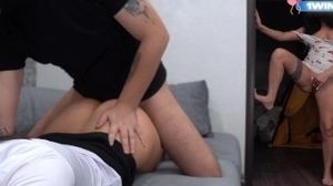 Step-mom witnessed how her son shoots porno with her homie and got exhilarated - AnGelya.G