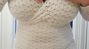 Step-mom Monte with immense bra-stuffers gets nude on face time