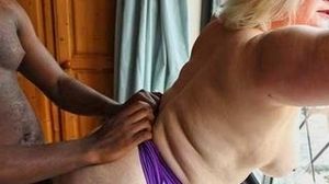 Black individual Trainer plows Grandmother's fuckbox
