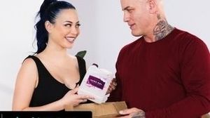Rookie masseuse Tests An erotic massage On Her Neighbor After He Did Her A Favor