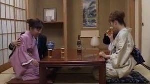 Japanese milfs catapults cock in her twat next to other couple