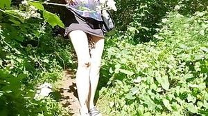 Longpussy on the Creek. Getting some Piercing Dimensions while hanging outdoors.