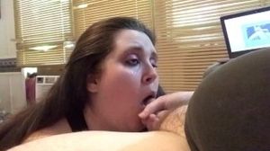 Wife keeps sucking after I cum in her mouth