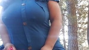 Mommy riding pov in forest
