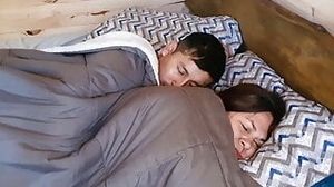 Son accompanies step-mother in couch and fumbles her while she rests total Faphouse
