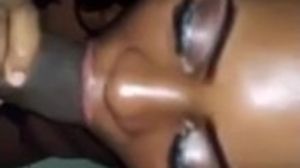 Black bitch giving me head in motel
