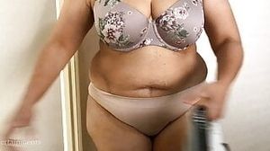 Curvy Milf Changing Dress - Hot and Real Housewife