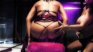 Huge tits slut slave girl locked up in a tiny cage