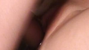 Stretching her vag open with plug and screwing her gaping vag!