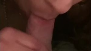 Beautiful SEXY cougar LEESH heads TO TOWN deepthroating MY hard-on!