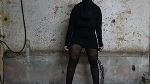 Egyptian Arab stepmom peeing