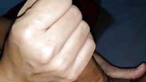 prostate massage with massive cumshot