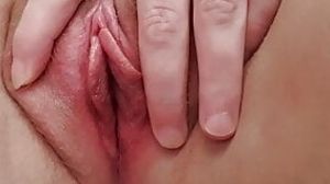 The sexy girl morning pee