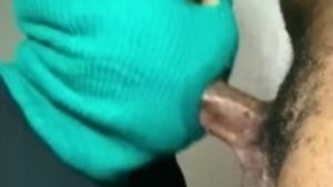 Sticking Tongue Out For Cumshot