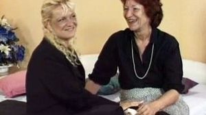 All girl granny fucks huge-boobed light-haired milf With Belt manmeat